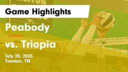 Peabody  vs vs. Triopia Game Highlights - July 20, 2023