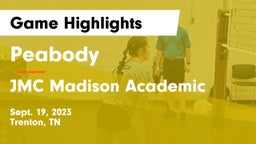 Peabody  vs JMC Madison Academic  Game Highlights - Sept. 19, 2023