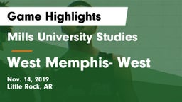 Mills University Studies  vs West Memphis- West Game Highlights - Nov. 14, 2019