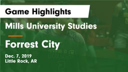 Mills University Studies  vs Forrest City  Game Highlights - Dec. 7, 2019