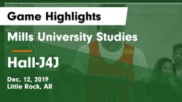 Mills University Studies  vs Hall-J4J Game Highlights - Dec. 12, 2019