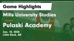 Mills University Studies  vs Pulaski Academy Game Highlights - Jan. 10, 2020
