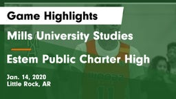 Mills University Studies  vs Estem Public Charter High Game Highlights - Jan. 14, 2020