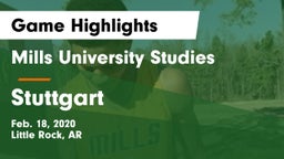 Mills University Studies  vs Stuttgart  Game Highlights - Feb. 18, 2020