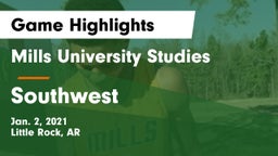 Mills University Studies  vs Southwest  Game Highlights - Jan. 2, 2021