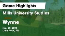 Mills University Studies  vs Wynne  Game Highlights - Jan. 22, 2021
