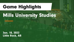 Mills University Studies  Game Highlights - Jan. 18, 2022