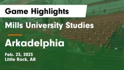 Mills University Studies  vs Arkadelphia  Game Highlights - Feb. 23, 2023
