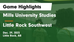 Mills University Studies  vs Little Rock Southwest  Game Highlights - Dec. 29, 2023