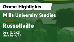 Mills University Studies  vs Russellville  Game Highlights - Dec. 30, 2023