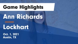 Ann Richards  vs Lockhart  Game Highlights - Oct. 1, 2021