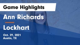 Ann Richards  vs Lockhart  Game Highlights - Oct. 29, 2021