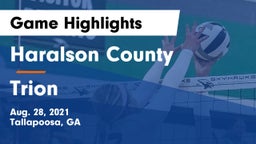Haralson County  vs Trion Game Highlights - Aug. 28, 2021