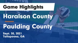 Haralson County  vs Paulding County  Game Highlights - Sept. 30, 2021