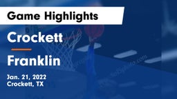 Crockett  vs Franklin  Game Highlights - Jan. 21, 2022