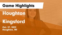 Houghton  vs Kingsford  Game Highlights - Oct. 27, 2022