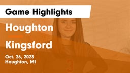 Houghton  vs Kingsford  Game Highlights - Oct. 26, 2023
