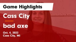 Cass City  vs bad axe Game Highlights - Oct. 4, 2022
