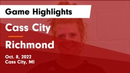 Cass City  vs Richmond  Game Highlights - Oct. 8, 2022