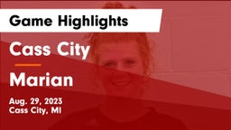 Cass City  vs Marian  Game Highlights - Aug. 29, 2023