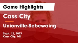 Cass City  vs Unionville-Sebewaing  Game Highlights - Sept. 12, 2023