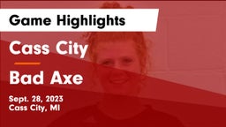 Cass City  vs Bad Axe  Game Highlights - Sept. 28, 2023