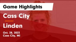 Cass City  vs Linden  Game Highlights - Oct. 28, 2023