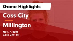 Cass City  vs Millington  Game Highlights - Nov. 7, 2023