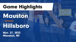 Mauston  vs Hillsboro  Game Highlights - Nov. 27, 2023