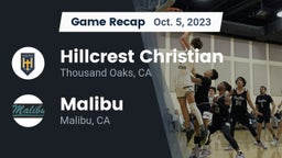 Recap: Hillcrest Christian   vs. Malibu  2023