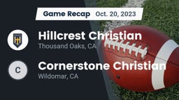 Recap: Hillcrest Christian   vs. Cornerstone Christian  2023