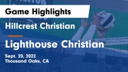 Hillcrest Christian   vs Lighthouse Christian Game Highlights - Sept. 20, 2022