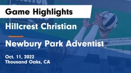 Hillcrest Christian   vs Newbury Park Adventist Game Highlights - Oct. 11, 2022