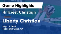 Hillcrest Christian   vs Liberty Christian Game Highlights - Sept. 3, 2022