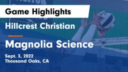 Hillcrest Christian   vs Magnolia Science Game Highlights - Sept. 3, 2022