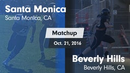 Matchup: Santa Monica High vs. Beverly Hills  2016