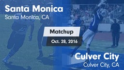 Matchup: Santa Monica High vs. Culver City  2016