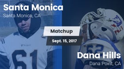 Matchup: Santa Monica High vs. Dana Hills  2017