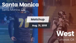 Matchup: Santa Monica High vs. West  2018