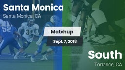 Matchup: Santa Monica High vs. South  2018