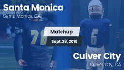 Matchup: Santa Monica High vs. Culver City  2018