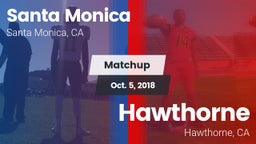 Matchup: Santa Monica High vs. Hawthorne  2018