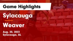 Sylacauga  vs Weaver  Game Highlights - Aug. 20, 2022