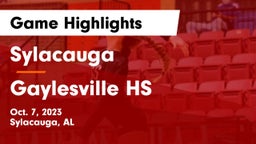 Sylacauga   vs Gaylesville HS Game Highlights - Oct. 7, 2023