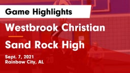 Westbrook Christian  vs Sand Rock High Game Highlights - Sept. 7, 2021