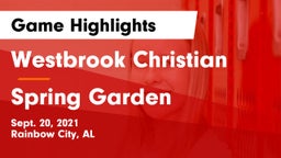Westbrook Christian  vs Spring Garden Game Highlights - Sept. 20, 2021