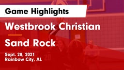 Westbrook Christian  vs Sand Rock Game Highlights - Sept. 28, 2021