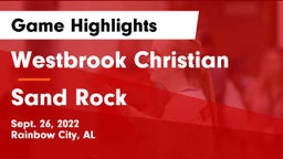 Westbrook Christian  vs Sand Rock Game Highlights - Sept. 26, 2022