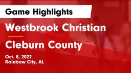 Westbrook Christian  vs Cleburn County  Game Highlights - Oct. 8, 2022
