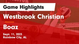 Westbrook Christian  vs Boaz Game Highlights - Sept. 11, 2023